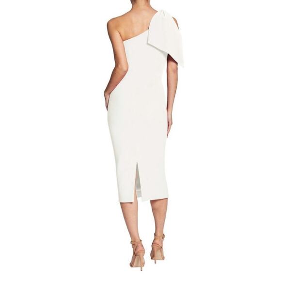 Dress the Population White Crepe Tiffany Dress NWT Size Large - Picture 3 of 13